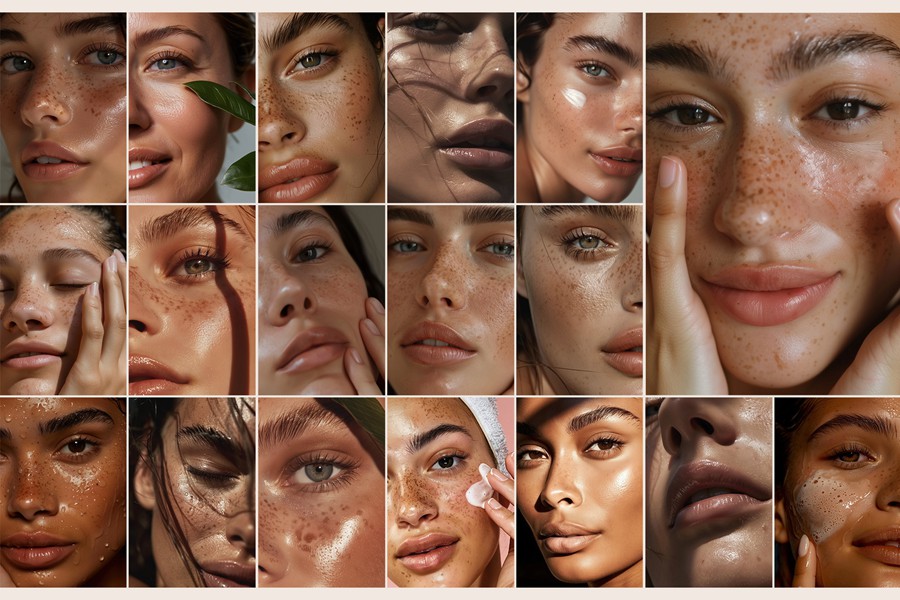 100张4K高清欧美国外雀斑女性脸部皮肤特写照片JPG格式图片设计素材 Authentic Beauty — 100 Stock Photos 图片素材 sucaiwan.com