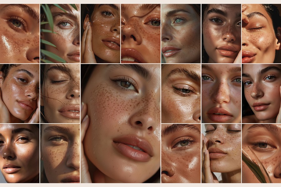 100张4K高清欧美国外雀斑女性脸部皮肤特写照片JPG格式图片设计素材 Authentic Beauty — 100 Stock Photos 图片素材 sucaiwan.com