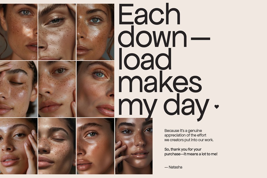 100张4K高清欧美国外雀斑女性脸部皮肤特写照片JPG格式图片设计素材 Authentic Beauty — 100 Stock Photos 图片素材 sucaiwan.com