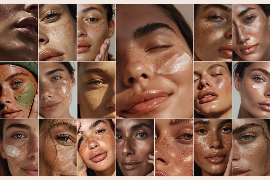 100张4K高清欧美国外雀斑女性脸部皮肤特写照片JPG格式图片设计素材 Authentic Beauty — 100 Stock Photos 图片素材 sucaiwan.com