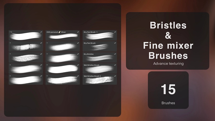 大师级素描油画艺术绘画procreate笔刷画笔设计素材 Procreate Brushes: Oil Powerpack for Traditional Art Lovers 笔刷资源 sucaiwan.com