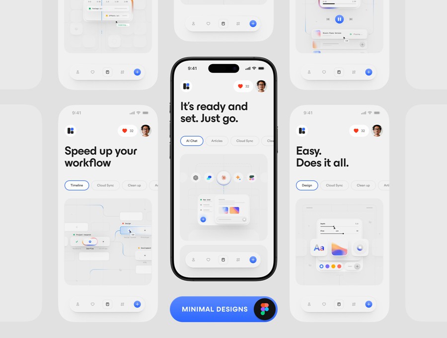高级双配色金融科技社交交友聊天APP UI卡片小工具设计Figma格式素材 Bento Pro: Multipurpose 2.0 APP UI 第3张-素材湾丨精选海外优质设计素材资源 高级双配色金融科技社交交友聊天APP UI卡片小工具设计Figma格式素材 Bento Pro: Multipurpose 2.0 APP UI sucaiwan.com