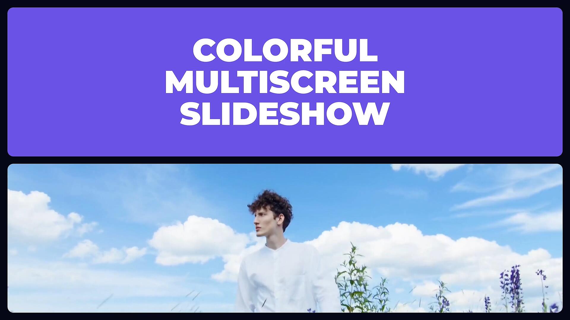 AE模板：创意多画面网格分屏动态组合切换开场片头 , sucaiwan.com