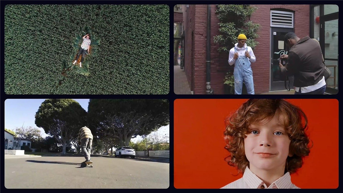 AE模板：创意多画面网格分屏动态组合切换开场片头 , sucaiwan.com