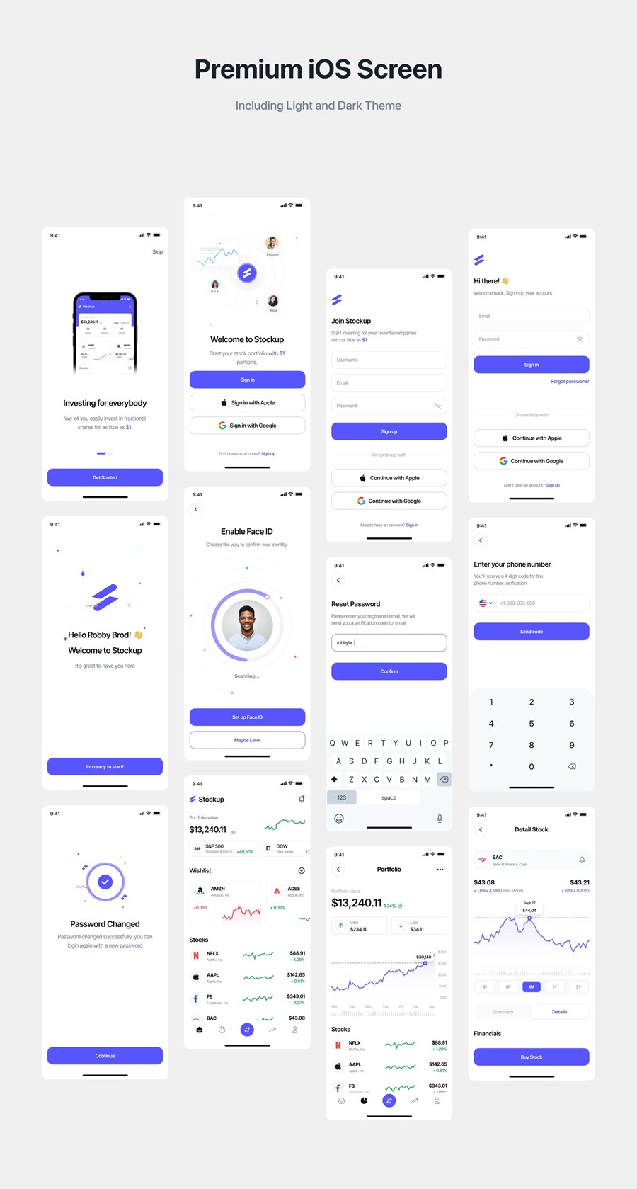 40+屏金融投资理财股票基金债券软件APP UI界面设计Figma模板套件 Stockup – Stock App UI Kit APP UI 第8张-素材湾丨精选海外优质设计素材资源 40+屏金融投资理财股票基金债券软件APP UI界面设计Figma模板套件 Stockup – Stock App UI Kit APP UI sucaiwan.com