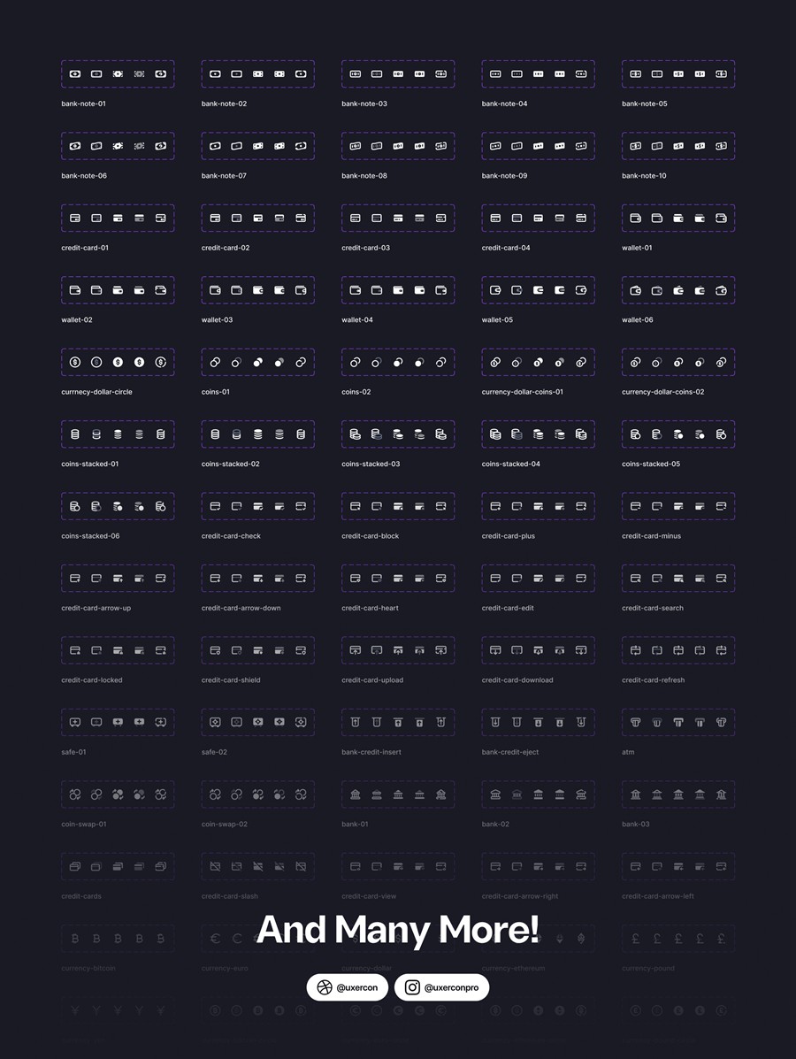 100款多功能财务金融支付理财网站WEB&APP UI界面矢量图标Icons设计Figma/PNG格式素材 Finance & Payment – Uxercon Icon Pack APP UI 第10张-素材湾丨精选海外优质设计素材资源 100款多功能财务金融支付理财网站WEB&APP UI界面矢量图标Icons设计Figma/PNG格式素材 Finance & Payment – Uxercon Icon Pack APP UI sucaiwan.com