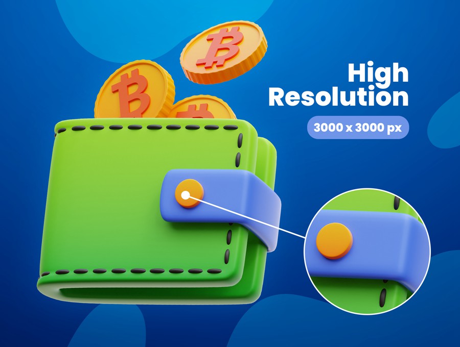 32款高级加密货币比特币金融理财3D图标Icons设计Blender/PNG格式素材 Cryptocurrency 3D Icons 图标素材 sucaiwan.com