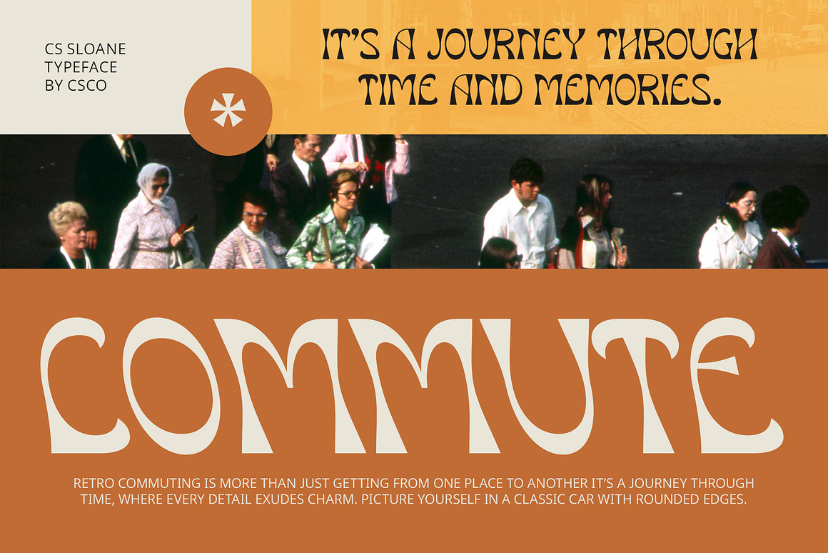 时尚复古逆反差品牌海报徽标设计无衬线英文字体安装包 Sloane – Reverse Contrast Font 设计素材 sucaiwan.com