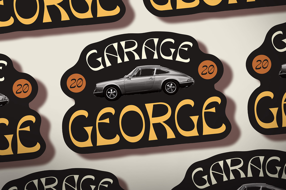 时尚复古逆反差品牌海报徽标设计无衬线英文字体安装包 Sloane – Reverse Contrast Font 设计素材 sucaiwan.com