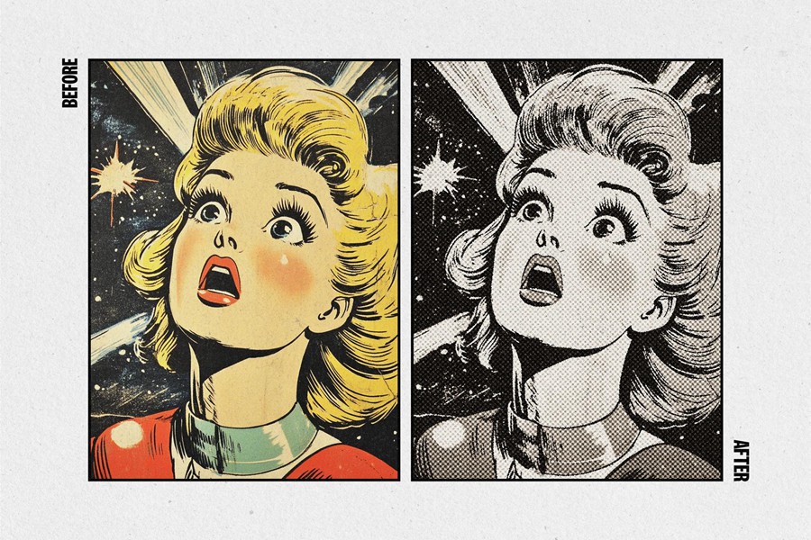 复古做旧划痕破损老式漫画半调印刷照片效果PS特效滤镜插件样机素材 Retro Print Photo Effect 插件预设 第4张-素材湾丨精选海外优质设计素材资源 复古做旧划痕破损老式漫画半调印刷照片效果PS特效滤镜插件样机素材 Retro Print Photo Effect 插件预设 sucaiwan.com