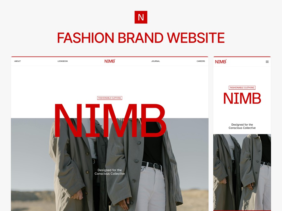 极简时装摄影个人作品集品牌展示网站WEB UI界面设计Figma模板素材 NIMB – Fashion Brand Website APP UI 第2张-素材湾丨精选海外优质设计素材资源 极简时装摄影个人作品集品牌展示网站WEB UI界面设计Figma模板素材 NIMB – Fashion Brand Website APP UI sucaiwan.com