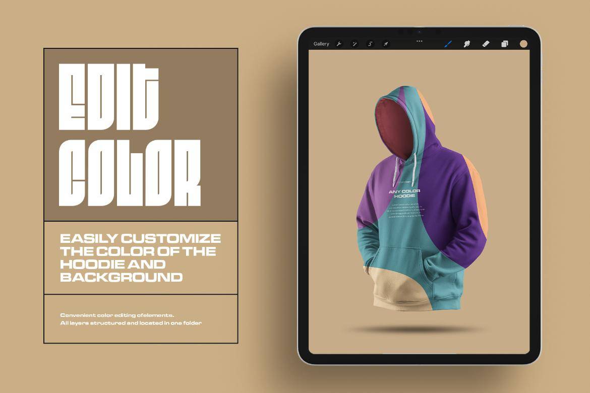 7款超大连衣帽卫衣印花图案设计展示效果图Procreate样机模板素材 7 Mockups Oversize Hoodie in 3D Style for Procreate on the iPad 样机素材 第2张-素材湾丨精选海外优质设计素材资源 7款超大连衣帽卫衣印花图案设计展示效果图Procreate样机模板素材 7 Mockups Oversize Hoodie in 3D Style for Procreate on the iPad 样机素材 sucaiwan.com