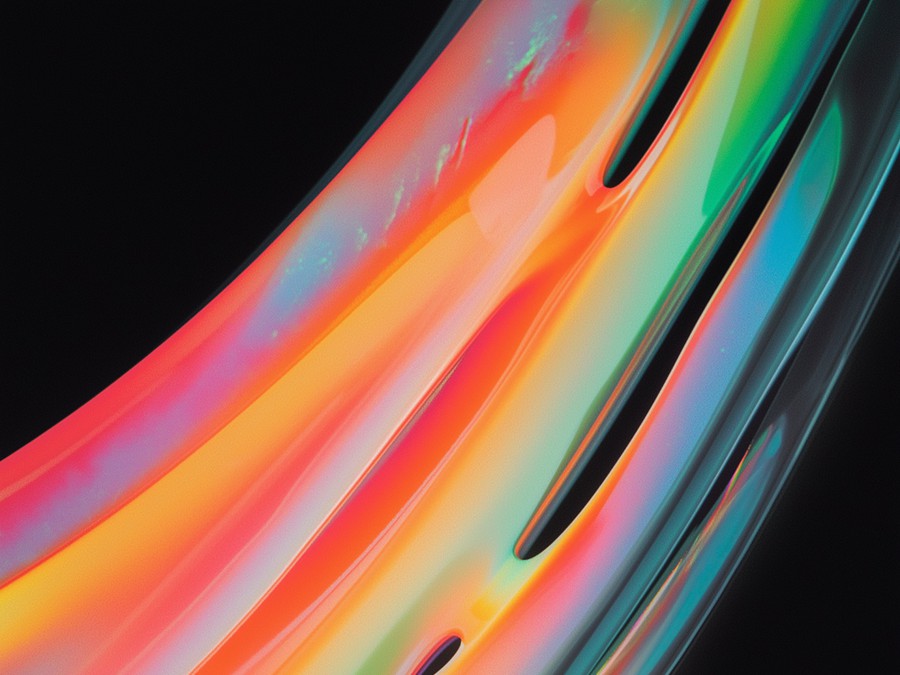 53款6K高清霓虹全息镭射3D水晶未来科幻抽象渐变背景图片素材 Glow Cascade 图片素材 sucaiwan.com