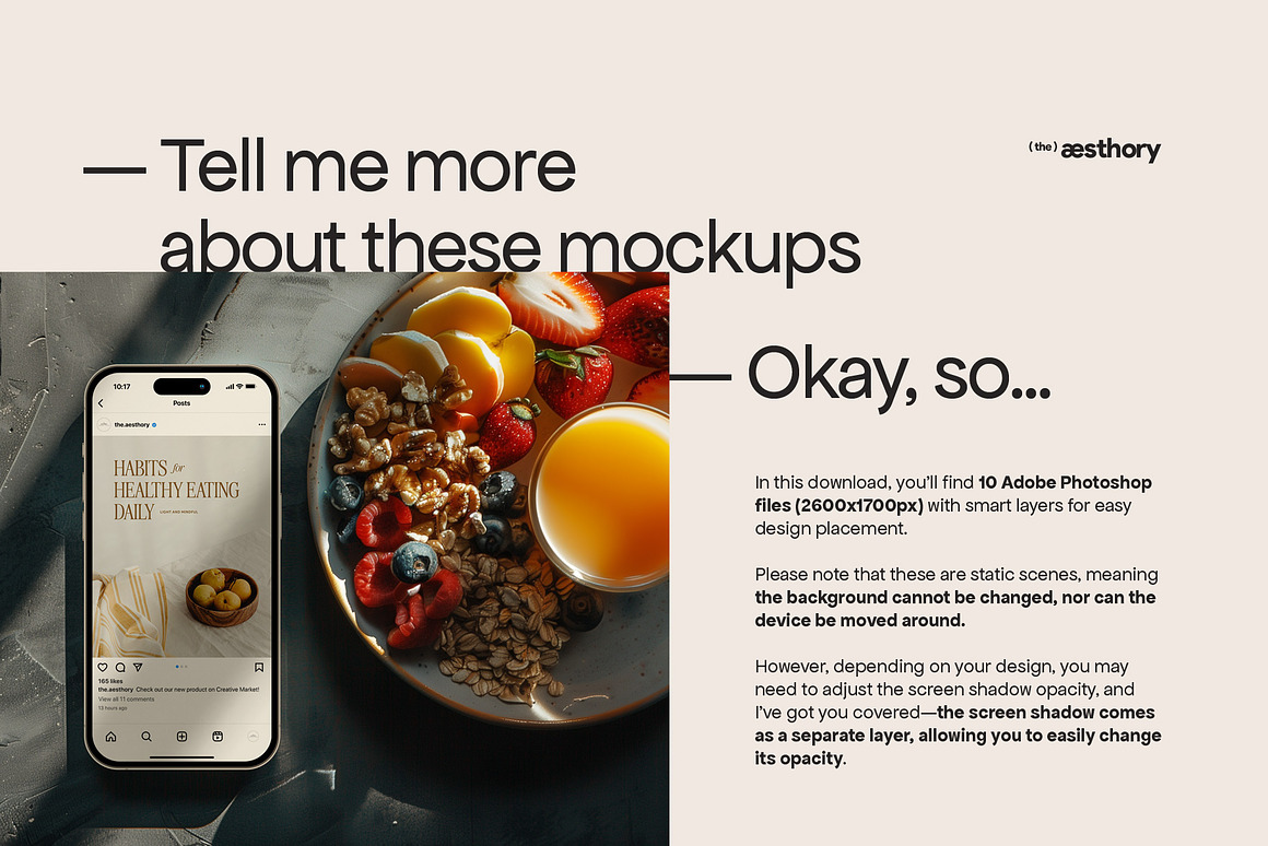 10款INS风UI广告界面设计苹果iPhone 15 Pro手机贴图PS展示样机模板素材 10 iPhone Mockups: Healthy Lifestyle 样机素材 第2张-素材湾丨精选海外优质设计素材资源 10款INS风UI广告界面设计苹果iPhone 15 Pro手机贴图PS展示样机模板素材 10 iPhone Mockups: Healthy Lifestyle 样机素材 sucaiwan.com