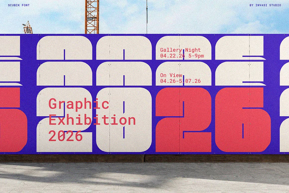 Scubik - Bold Modular Font 复古时尚标题海报杂志设计排版大写粗体无衬线字体 设计素材 第5张-素材湾丨精选海外优质设计素材资源 Scubik - Bold Modular Font 复古时尚标题海报杂志设计排版大写粗体无衬线字体 设计素材 sucaiwan.com