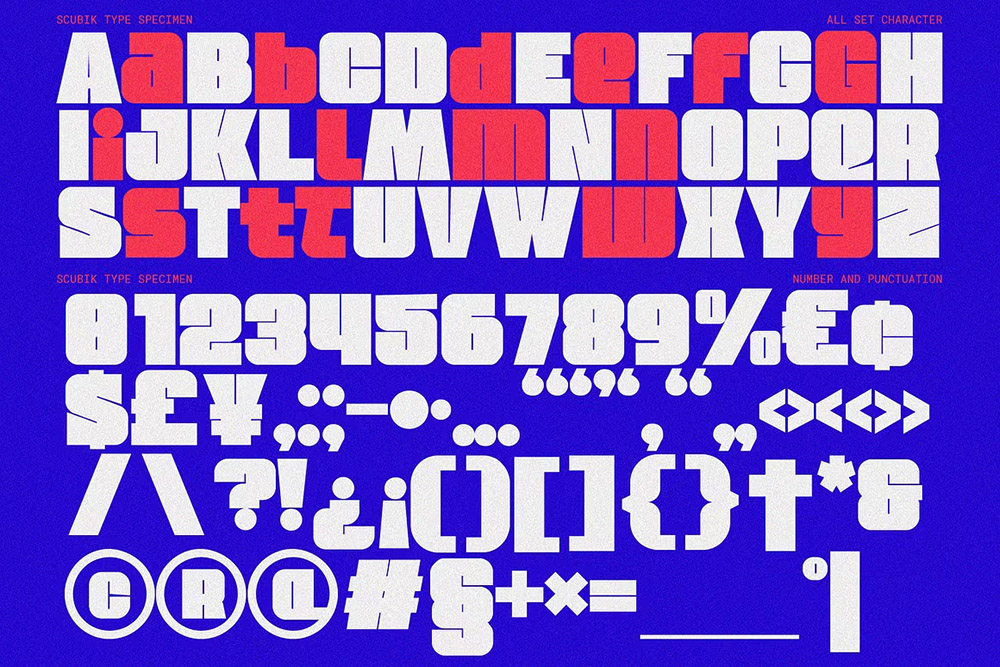 Scubik - Bold Modular Font 复古时尚标题海报杂志设计排版大写粗体无衬线字体 设计素材 第7张-素材湾丨精选海外优质设计素材资源 Scubik - Bold Modular Font 复古时尚标题海报杂志设计排版大写粗体无衬线字体 设计素材 sucaiwan.com