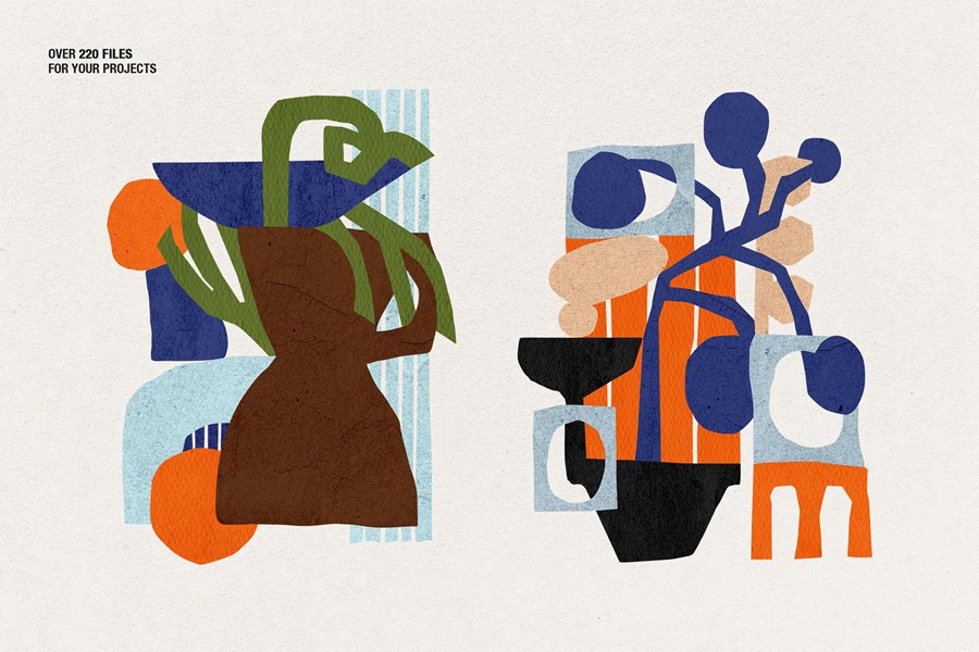 210个复古纸张拼贴艺术趣味抽象几何PNG剪贴画图片AI矢量图形设计套装 Paper Cut-Out Shapes Collection 图片素材 第4张-素材湾丨精选海外优质设计素材资源 210个复古纸张拼贴艺术趣味抽象几何PNG剪贴画图片AI矢量图形设计套装 Paper Cut-Out Shapes Collection 图片素材 sucaiwan.com