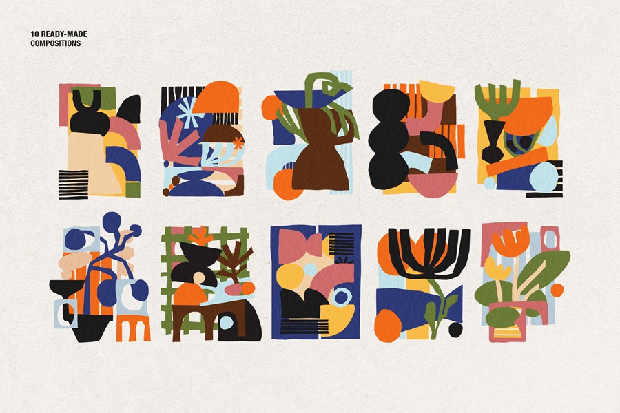 210个复古纸张拼贴艺术趣味抽象几何PNG剪贴画图片AI矢量图形设计套装 Paper Cut-Out Shapes Collection 图片素材 第8张-素材湾丨精选海外优质设计素材资源 210个复古纸张拼贴艺术趣味抽象几何PNG剪贴画图片AI矢量图形设计套装 Paper Cut-Out Shapes Collection 图片素材 sucaiwan.com