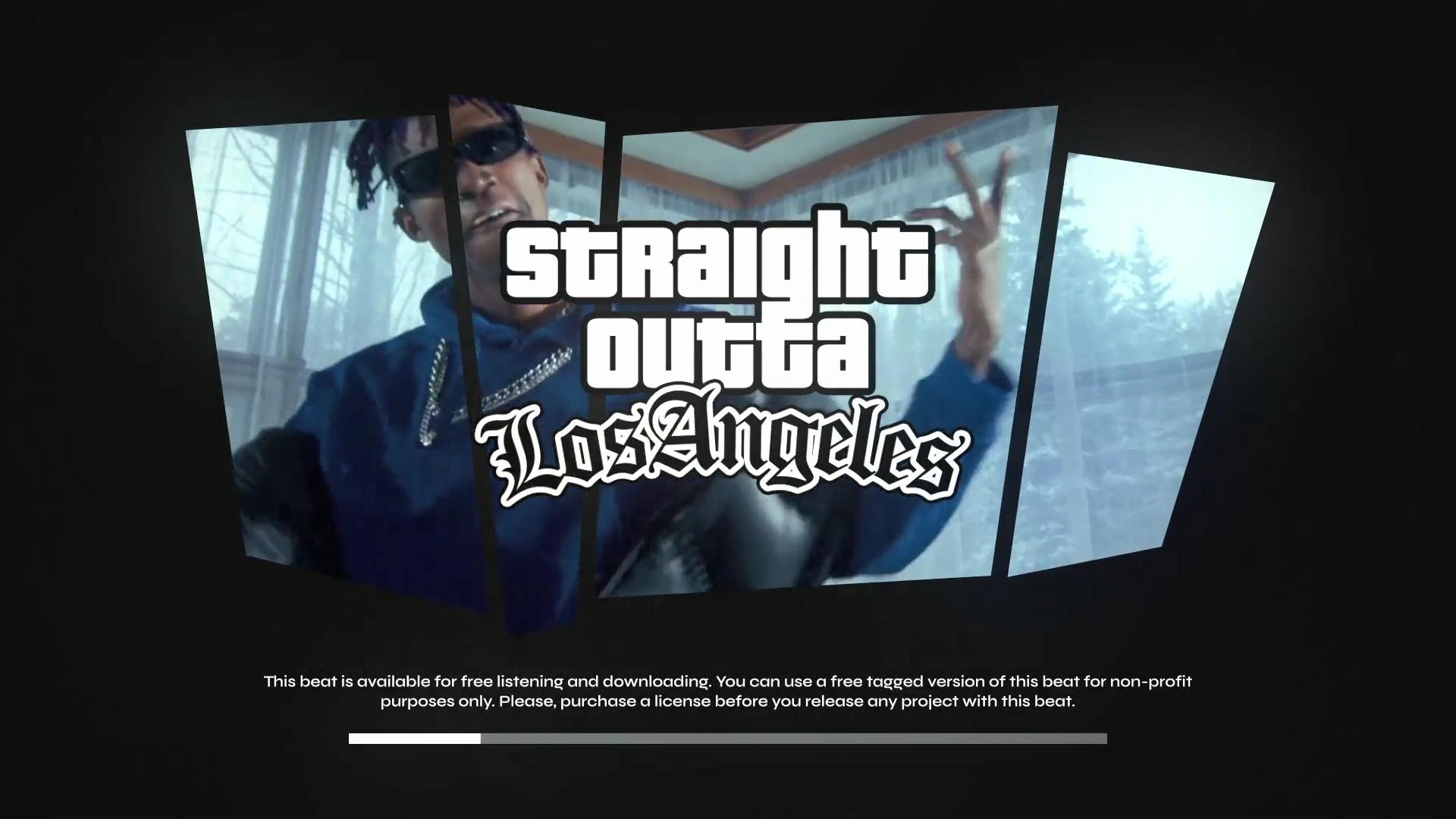 AE模板：大胆设计美学GTA冒险动作游戏风格音频可视化片头 Grand - Audio visualization template for After Effects , sucaiwan.com