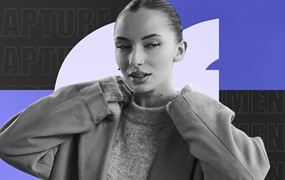 PR模板:极简主义人物冻结帧文字定格动画堆叠效果模板 Style Freeze Frame 2025 Premiere Pro Templates