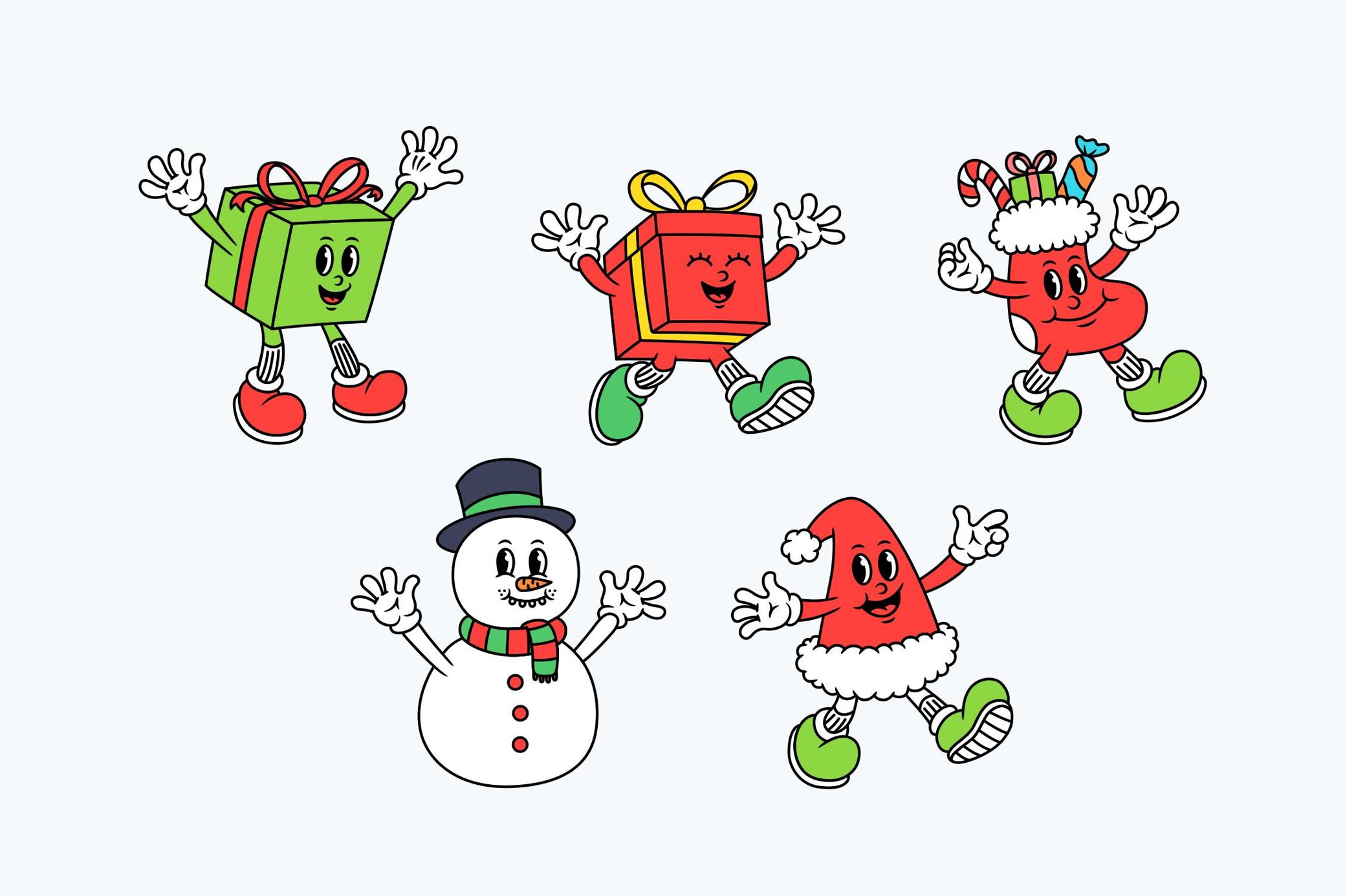 190个圣诞节趣味卡通插画卡片邮票AI矢量PNG图形 Christmas Cartoon Curiosities — Graphics 图片素材 第5张-素材湾丨精选海外优质设计素材资源 190个圣诞节趣味卡通插画卡片邮票AI矢量PNG图形 Christmas Cartoon Curiosities — Graphics 图片素材 sucaiwan.com