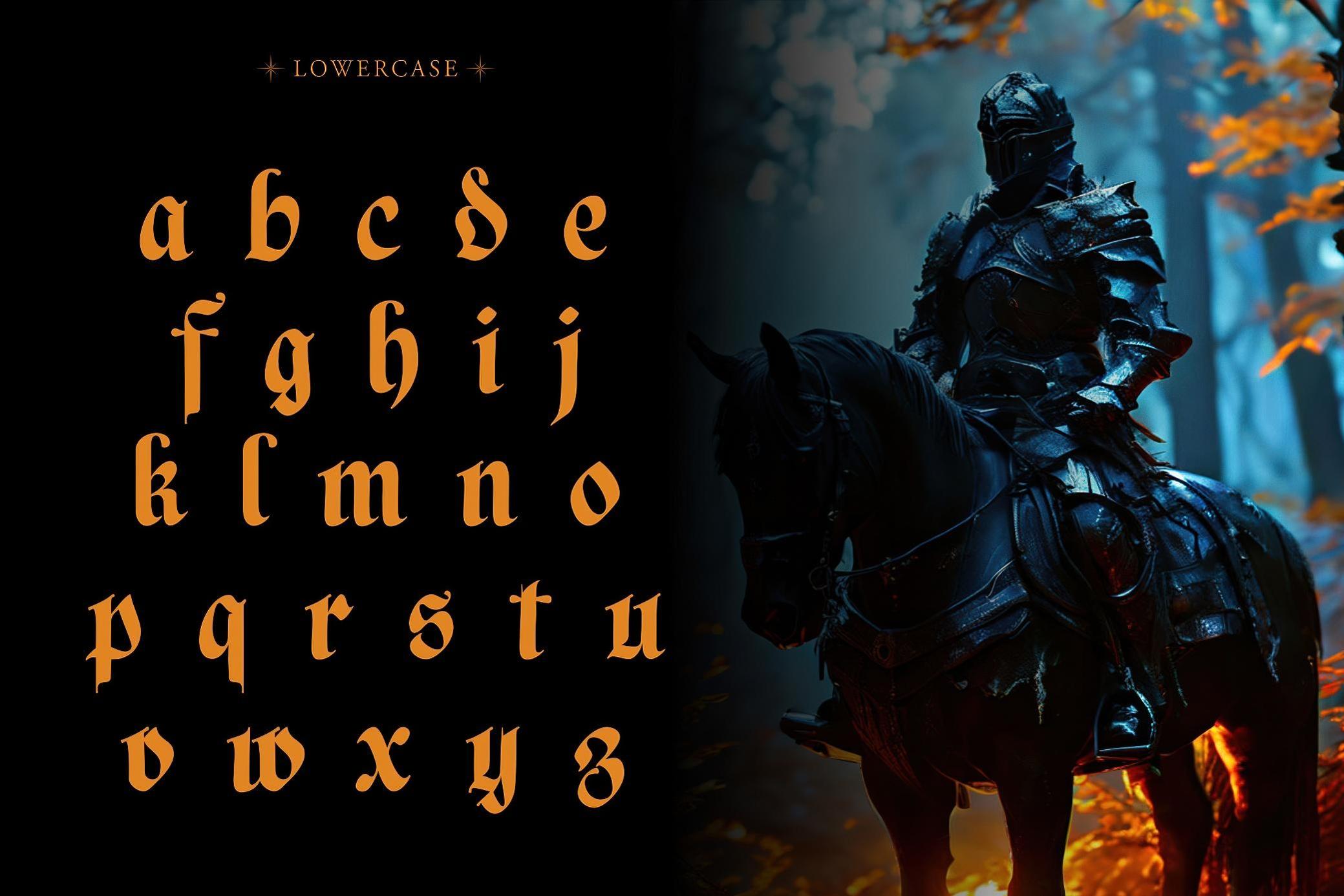 复古奥斯曼阿拉伯风圆润手写PSAI英文字体安装包 NCL Basefigh — Rounded Blackletter Font 设计素材 sucaiwan.com