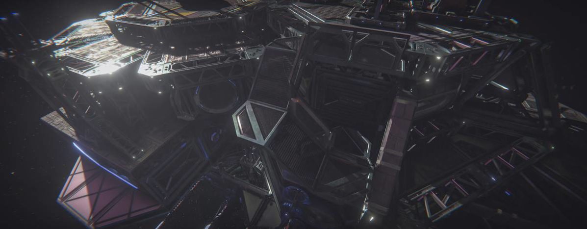 未来科幻太空基地空间站3D模型Unity素材 SciFi Space Station Heavy v1.1.1 样机素材 sucaiwan.com