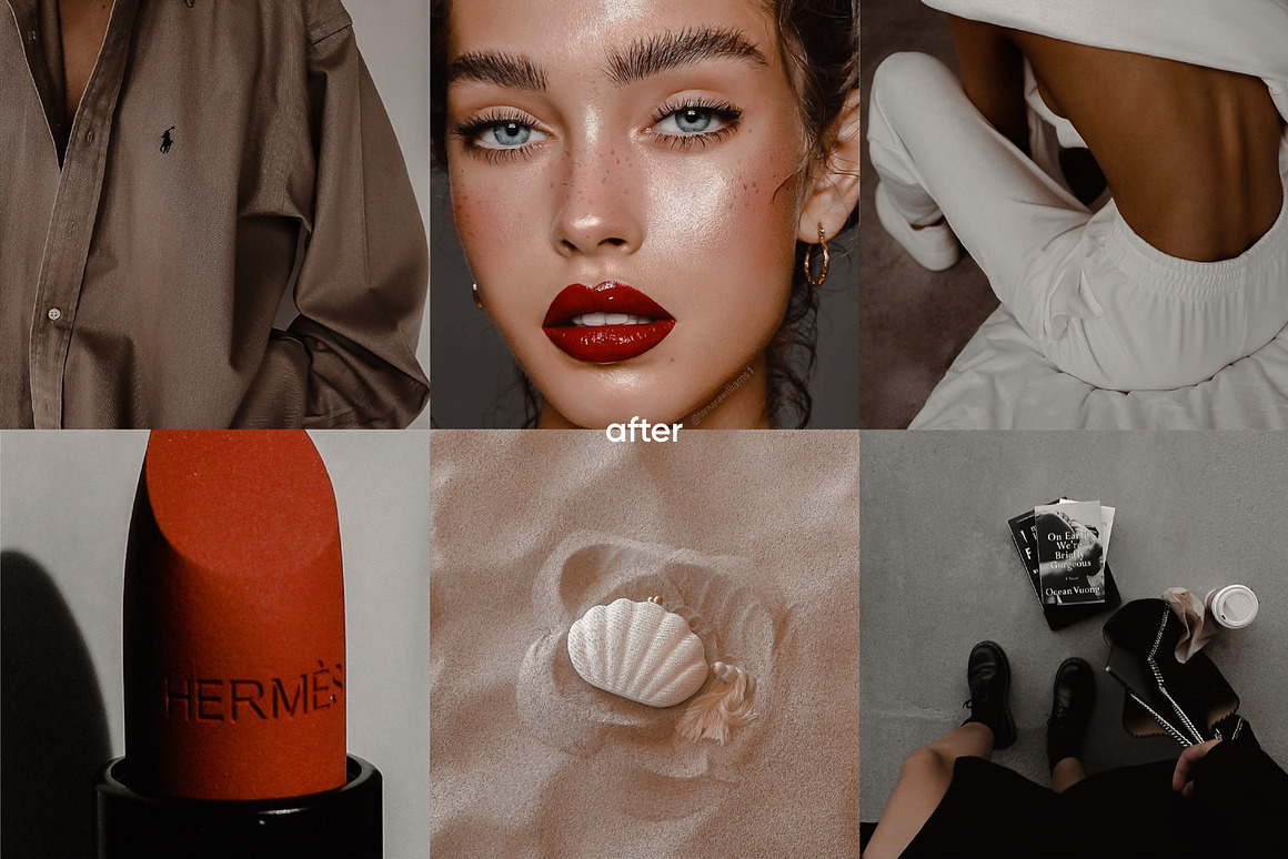 6款现代时尚暖色调人像摄影大片后期LR照片调色luts预设套装6 CHESTNUT LIGHTROOM PRESETS 插件预设 第2张-素材湾丨精选海外优质设计素材资源 6款现代时尚暖色调人像摄影大片后期LR照片调色luts预设套装6 CHESTNUT LIGHTROOM PRESETS 插件预设 sucaiwan.com