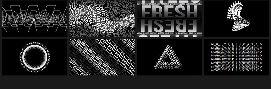 FCPX插件 - MotionVFX mTitle Abstract 50个 时尚风格、动态曲线、几何形状、FCP独特排版抽象标题动画 插件预设 sucaiwan.com