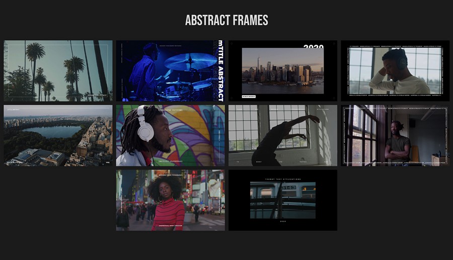 FCPX插件 - MotionVFX mTitle Abstract 50个 时尚风格、动态曲线、几何形状、FCP独特排版抽象标题动画 插件预设 sucaiwan.com