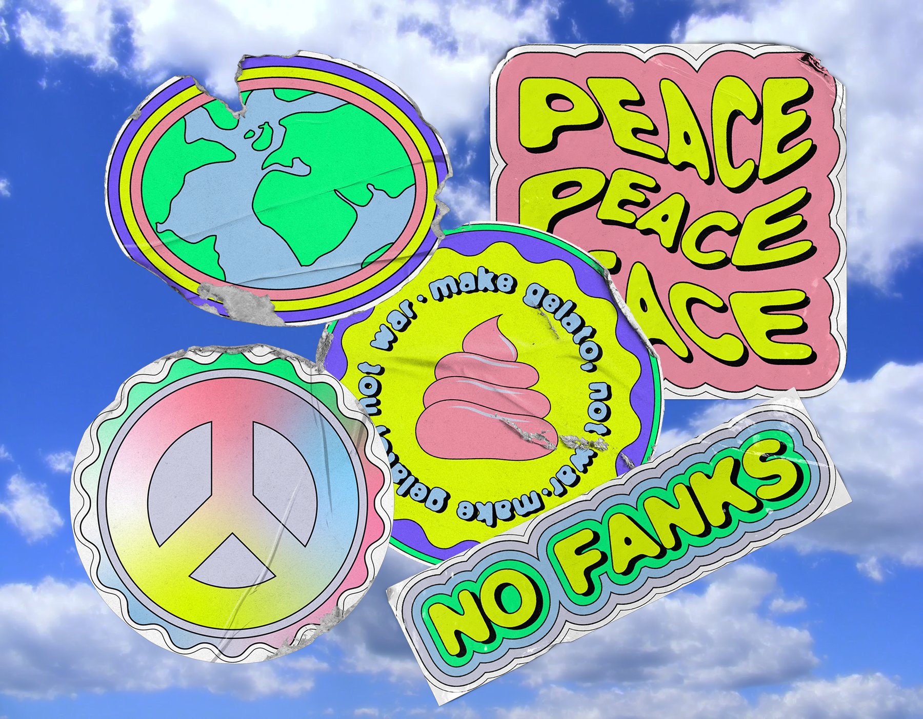 STICKERLAND 2000s Vector Set 复古贴纸元素多彩缤纷霓虹色调PNG、AI矢量集 图片素材 第2张-素材湾丨精选海外优质设计素材资源 STICKERLAND 2000s Vector Set 复古贴纸元素多彩缤纷霓虹色调PNG、AI矢量集 图片素材 sucaiwan.com