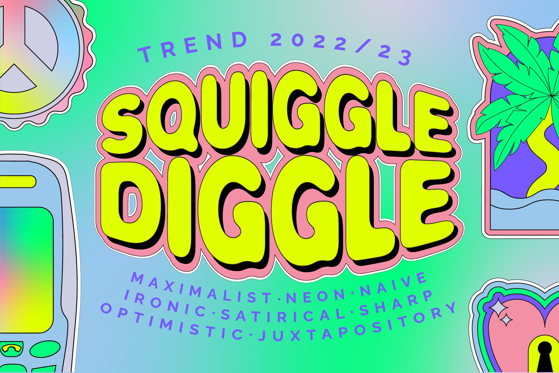 STICKERLAND 2000s Vector Set 复古贴纸元素多彩缤纷霓虹色调PNG、AI矢量集 图片素材 第5张-素材湾丨精选海外优质设计素材资源 STICKERLAND 2000s Vector Set 复古贴纸元素多彩缤纷霓虹色调PNG、AI矢量集 图片素材 sucaiwan.com