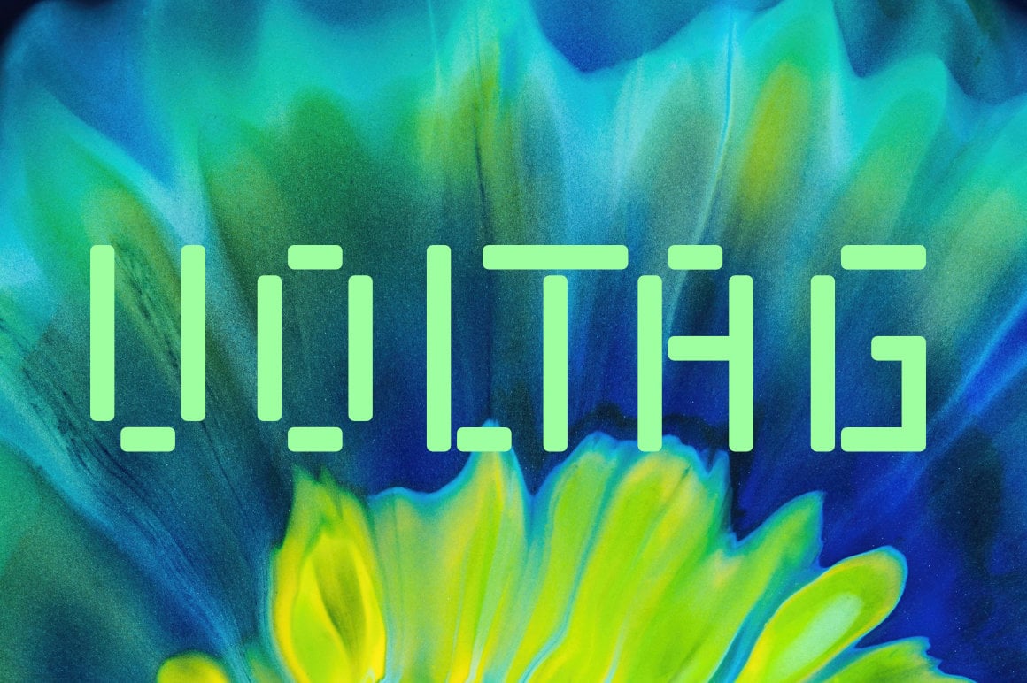 复古未来派网络游戏网站标题设计装饰英文字体安装包 Zerpixl Volt 设计素材 sucaiwan.com