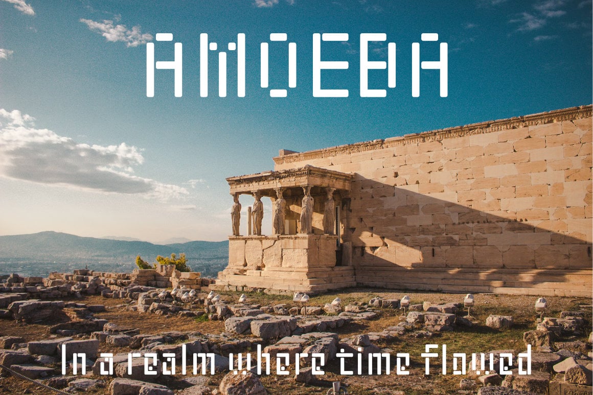 复古未来派网络游戏网站标题设计装饰英文字体安装包 Zerpixl Volt 设计素材 sucaiwan.com