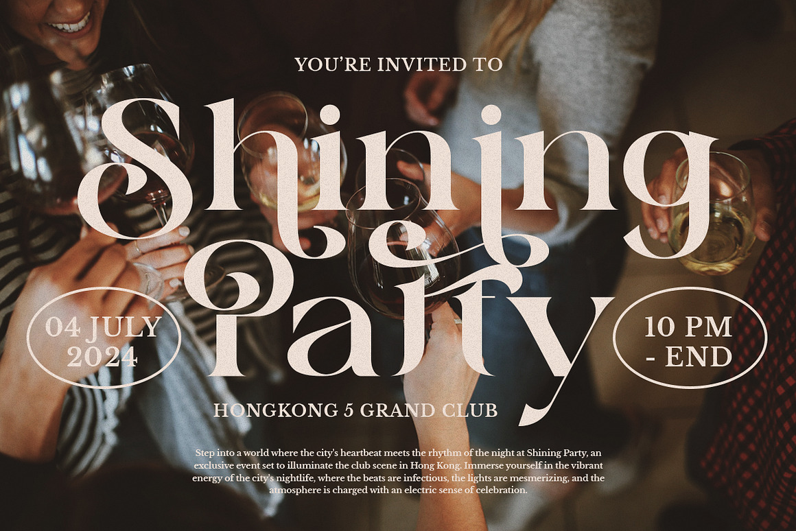 复古波西米亚风杂志海报徽标设计衬线英文字体安装包 Sunny Paradise – Decorative Serif Typeface 设计素材 sucaiwan.com