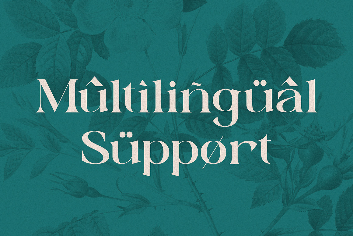 复古波西米亚风杂志海报徽标设计衬线英文字体安装包 Sunny Paradise – Decorative Serif Typeface 设计素材 sucaiwan.com