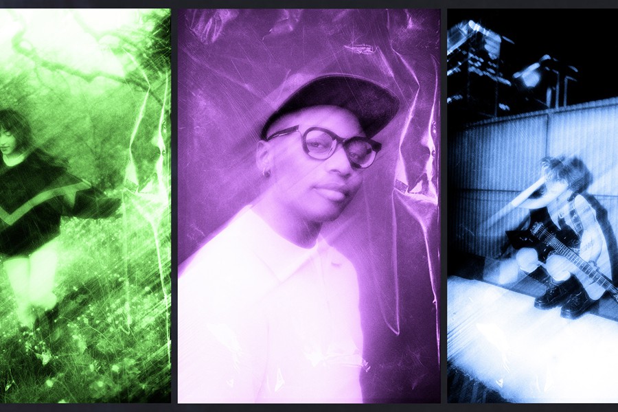 潮流动感模糊划痕做旧前卫颗粒燥点照片效果PS特效滤镜插件样机 Blurred Photo Effect 插件预设 sucaiwan.com