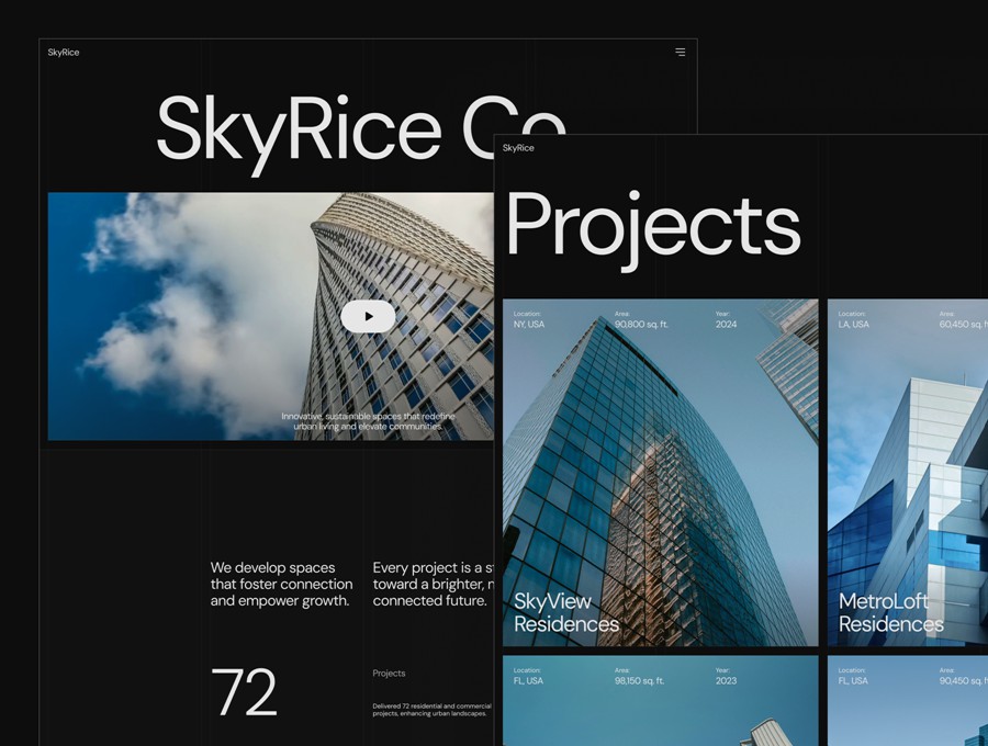 高级房地产开发商公司官网网站登录页面WEB UI设计Figma模板素材 SkyRice – Real Estate Company Website APP UI 第2张-素材湾丨精选海外优质设计素材资源 高级房地产开发商公司官网网站登录页面WEB UI设计Figma模板素材 SkyRice – Real Estate Company Website APP UI sucaiwan.com