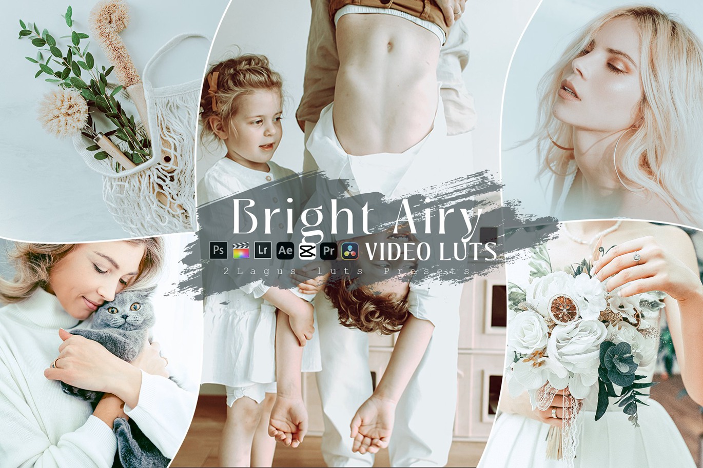 明亮曝光人物肖像摄影照片调色Lightroom&Luts预设 Bright Airy Lightroom Preset & Luts Premiere Pro 插件预设 第1张-素材湾丨精选海外优质设计素材资源 明亮曝光人物肖像摄影照片调色Lightroom&Luts预设 Bright Airy Lightroom Preset & Luts Premiere Pro 插件预设 sucaiwan.com