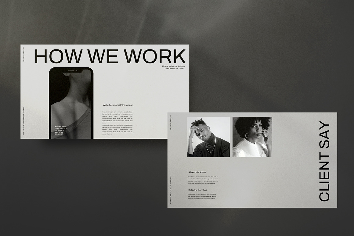 时尚简约品牌营销策划演示文稿设计Keynote模板 Stradic – Brand Keynote 幻灯图表 sucaiwan.com