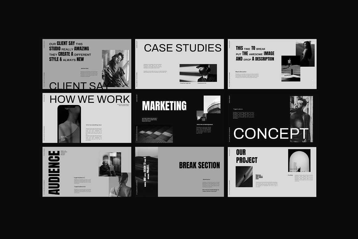 时尚简约品牌营销策划演示文稿设计Keynote模板 Stradic – Brand Keynote 幻灯图表 sucaiwan.com