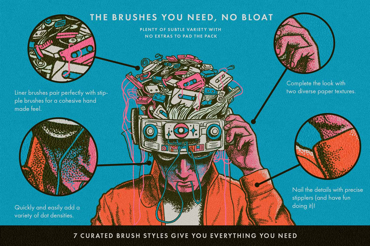 20款复古20世纪半调颗粒老式点画Procreate笔刷纸张肌理预设绘画套装RSCO Dot Dreams for Procreate 笔刷资源 第2张-素材湾丨精选海外优质设计素材资源 20款复古20世纪半调颗粒老式点画Procreate笔刷纸张肌理预设绘画套装RSCO Dot Dreams for Procreate 笔刷资源 sucaiwan.com