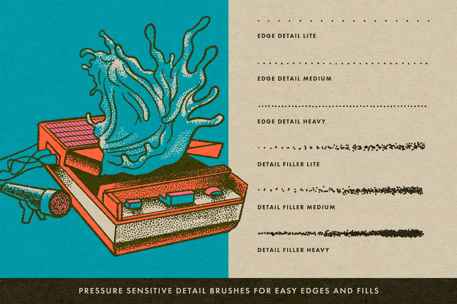 20款复古20世纪半调颗粒老式点画Procreate笔刷纸张肌理预设绘画套装RSCO Dot Dreams for Procreate 笔刷资源 第4张-素材湾丨精选海外优质设计素材资源 20款复古20世纪半调颗粒老式点画Procreate笔刷纸张肌理预设绘画套装RSCO Dot Dreams for Procreate 笔刷资源 sucaiwan.com