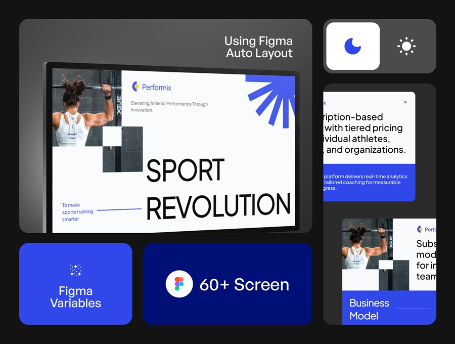 50+现代极简主义VI手册设计展示品牌项目提案总结Figma幻灯片演示文稿设计套件Performix – Sports Pitch Deck KIT 幻灯图表 第2张-素材湾丨精选海外优质设计素材资源 50+现代极简主义VI手册设计展示品牌项目提案总结Figma幻灯片演示文稿设计套件Performix – Sports Pitch Deck KIT 幻灯图表 sucaiwan.com