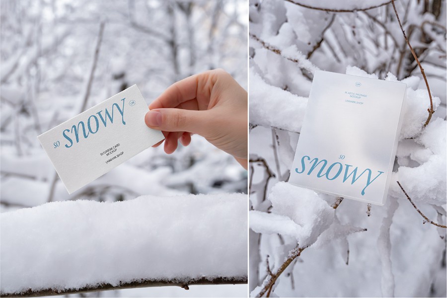 7款雪地雪景场景名片帆布袋毛线帽子包装盒VI展示PS贴图样机模板 So Snowy Collection 样机素材 第3张-素材湾丨精选海外优质设计素材资源 7款雪地雪景场景名片帆布袋毛线帽子包装盒VI展示PS贴图样机模板 So Snowy Collection 样机素材 sucaiwan.com