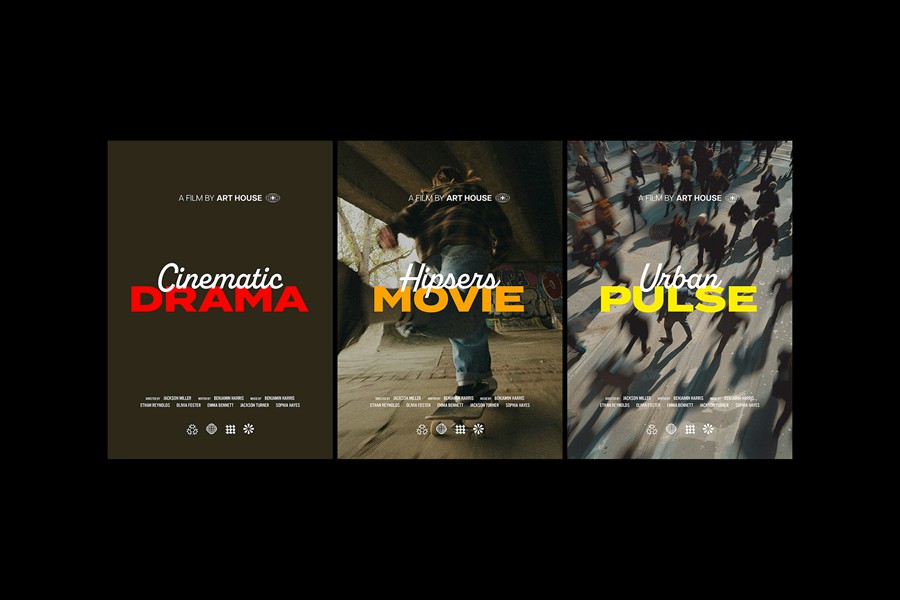 12款现代极简A4电影海报标题排版PSD模板设计套装Movie Posters Collection 图片素材 第2张-素材湾丨精选海外优质设计素材资源 12款现代极简A4电影海报标题排版PSD模板设计套装Movie Posters Collection 图片素材 sucaiwan.com