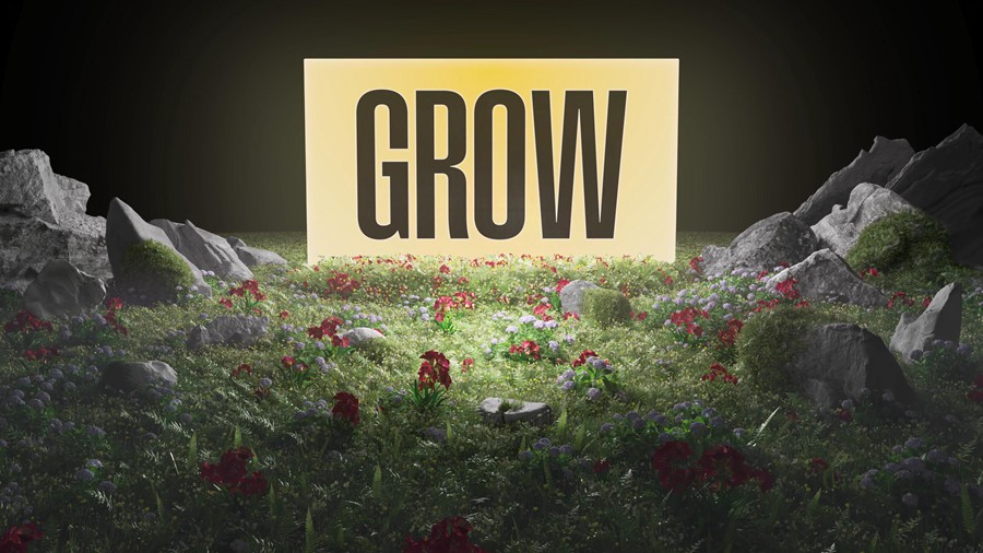 3D迷幻花海广告牌灯箱发光屏幕banner海报动态设计展示AE视频样机片头片尾模板Surreal Screens 影视音频 sucaiwan.com