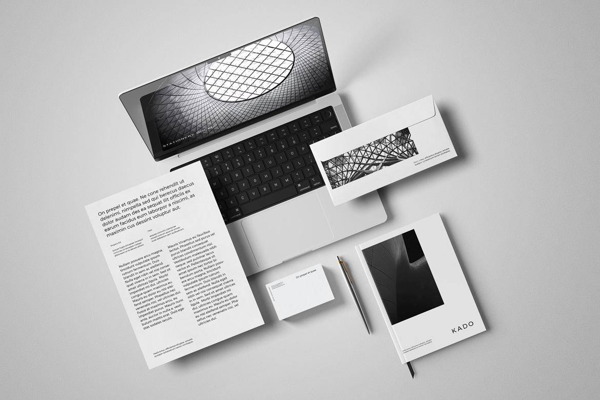 6款华丽VI设计信封信纸名片档案袋画册iPad平板MacBook电脑PS贴图样机模板 Stationery Mockup 样机素材 第3张-素材湾丨精选海外优质设计素材资源 6款华丽VI设计信封信纸名片档案袋画册iPad平板MacBook电脑PS贴图样机模板 Stationery Mockup 样机素材 sucaiwan.com