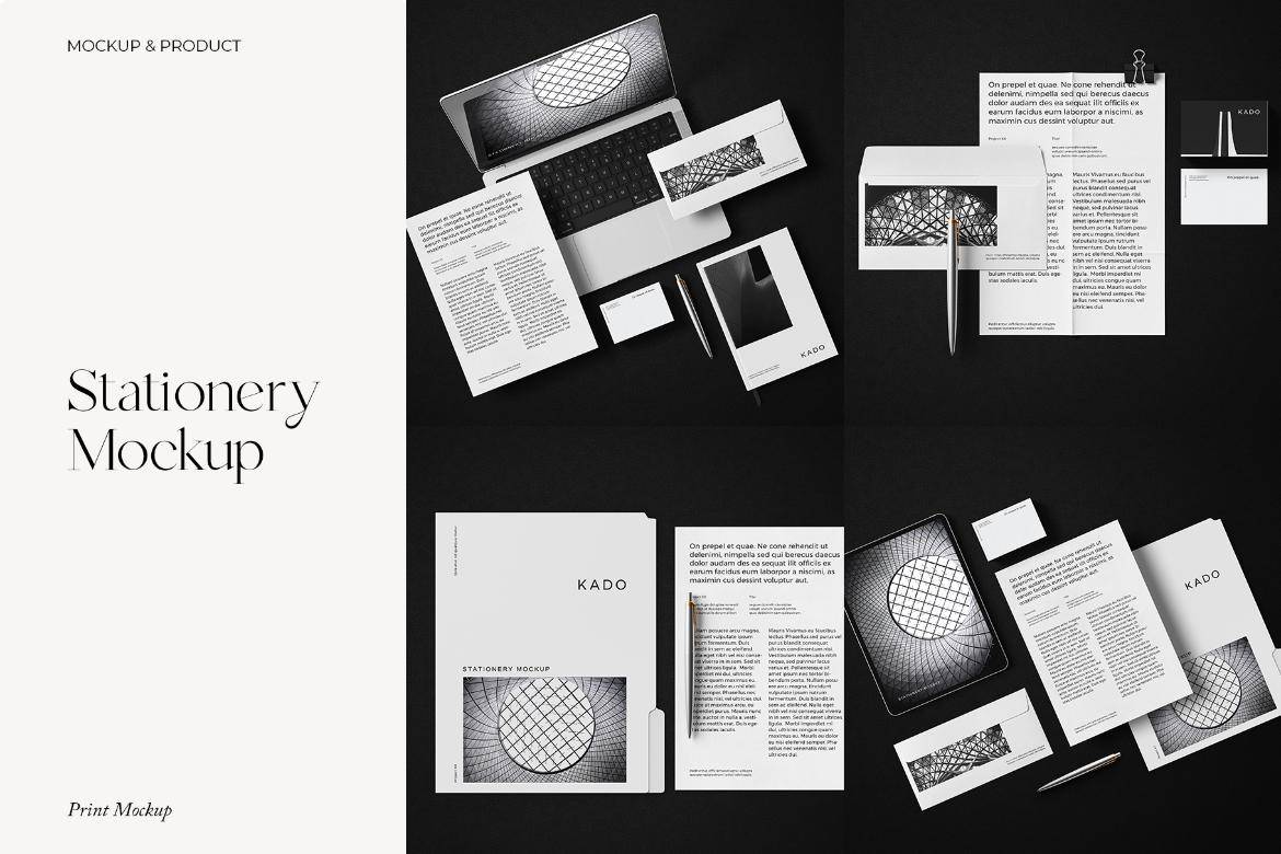 6款华丽VI设计信封信纸名片档案袋画册iPad平板MacBook电脑PS贴图样机模板 Stationery Mockup 样机素材 第1张-素材湾丨精选海外优质设计素材资源 6款华丽VI设计信封信纸名片档案袋画册iPad平板MacBook电脑PS贴图样机模板 Stationery Mockup 样机素材 sucaiwan.com