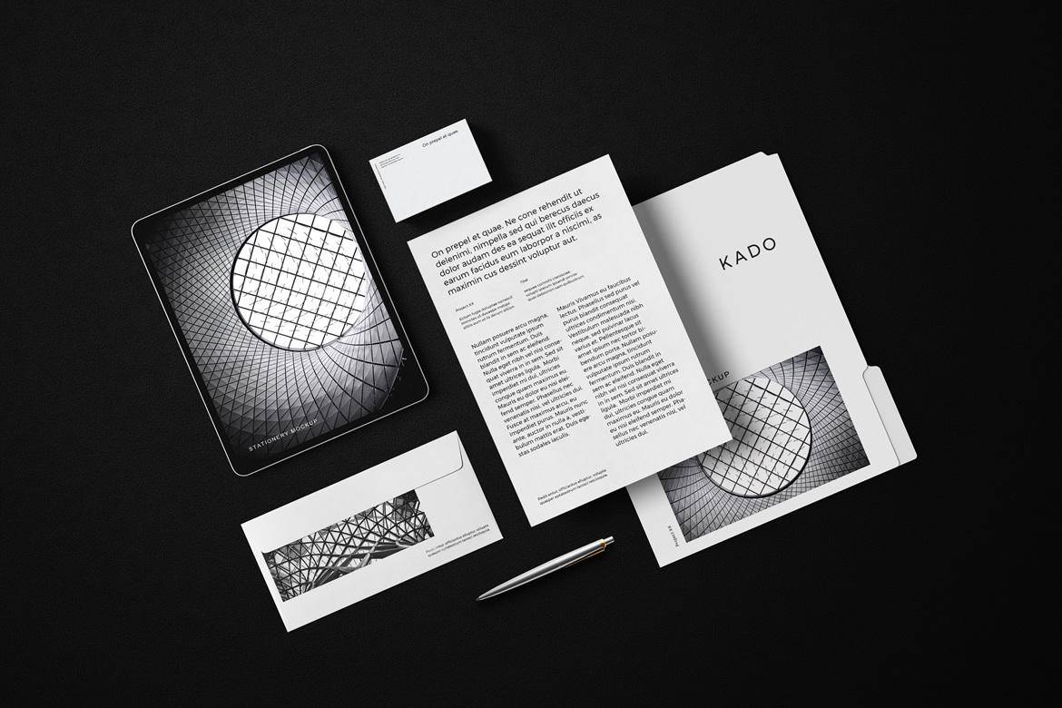 6款华丽VI设计信封信纸名片档案袋画册iPad平板MacBook电脑PS贴图样机模板 Stationery Mockup 样机素材 第8张-素材湾丨精选海外优质设计素材资源 6款华丽VI设计信封信纸名片档案袋画册iPad平板MacBook电脑PS贴图样机模板 Stationery Mockup 样机素材 sucaiwan.com